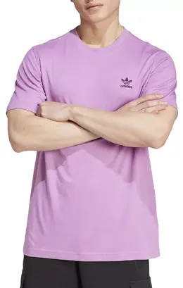 Adidas: Фиолетовая футболка  Essentials