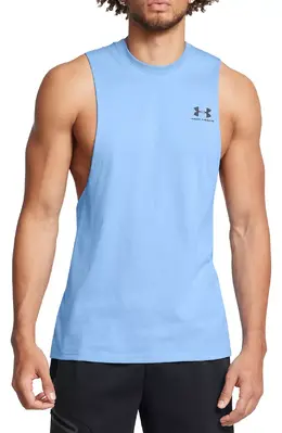 Under Armour: Голубая майка 