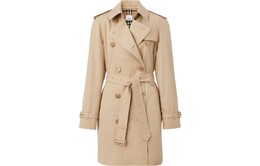 Burberry: Коричневое пальто 