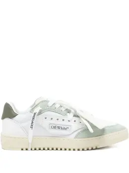 Off-White: Зелёные кроссовки 