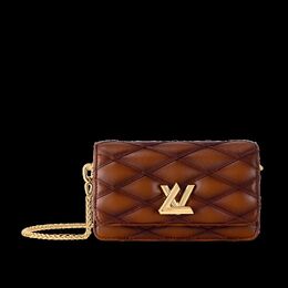 Louis Vuitton: Коричневый кошелёк 