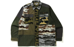 A BATHING APE: Зелёная рубашка 