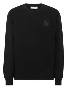 Philipp Plein: Чёрный свитшот  Iconic Plein