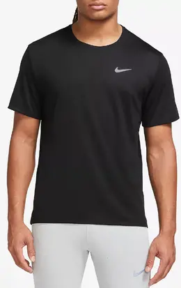 Nike: Чёрная рубашка  Dri FIT