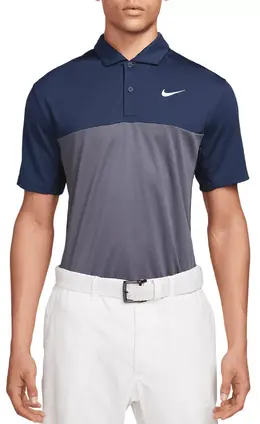 Nike: Синяя рубашка  Dri FIT