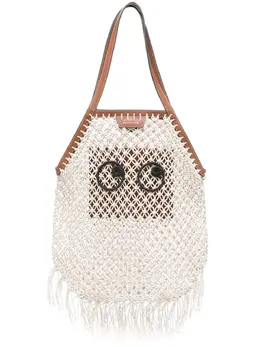 Anya Hindmarch: Светлая сумка-шоппер 