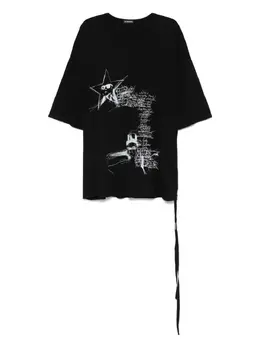 Ann Demeulemeester: Чёрная футболка 