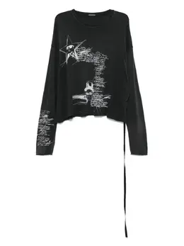 Ann Demeulemeester: Футболка с принтом 