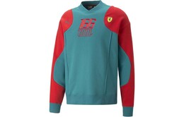 PUMA: Зелёная толстовка  Ferrari
