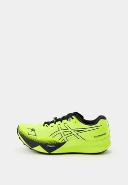 ASICS: Зелёные кроссовки 