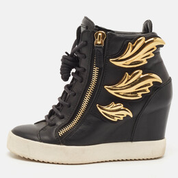 Giuseppe Zanotti: Чёрные кроссовки  Cruel