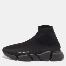 Balenciaga: Чёрные кроссовки  Speed Trainer