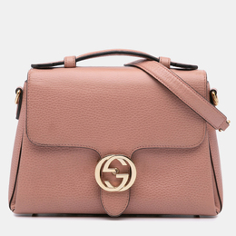 Gucci: Розовая сумка  Interlocking G