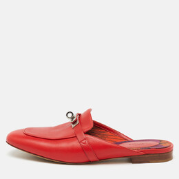 Hermes: Красные сабо 