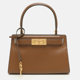 Tory Burch: Коричневая сумка через плечо  Lee Radziwill