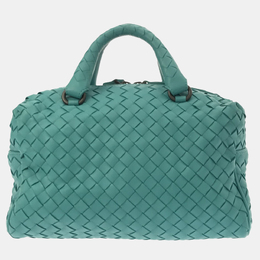 Bottega Veneta: Зелёная сумка  Intrecciato