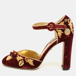 Dolce & Gabbana: Красные туфли  Velvet