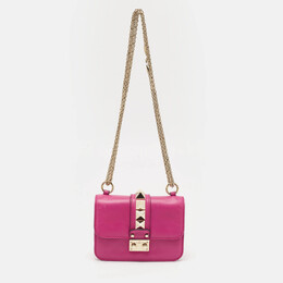 Valentino: Розовая сумка  Rockstud