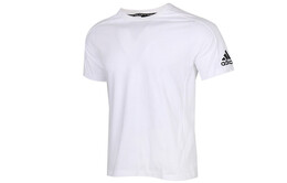 Adidas: Белая футболка 