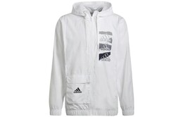 Adidas: Белая куртка 