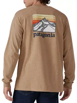 Patagonia: Коричневая футболка 