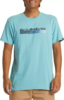 Quiksilver: Голубая футболка 
