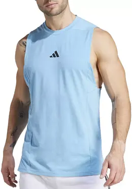 Adidas: Голубая майка 