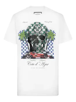 Philipp Plein: Белая футболка 