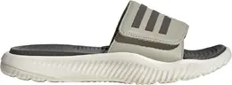 Adidas: Серые шлёпанцы 