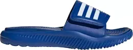 Adidas: Синие шлёпанцы 