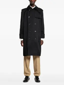 Saint Laurent: Чёрный пуховик 