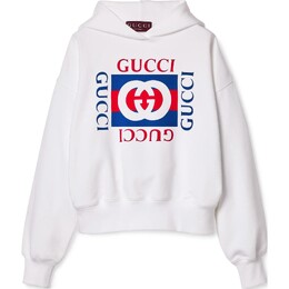 Gucci: Белая толстовка 