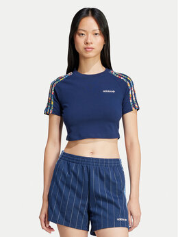 Adidas: Синяя футболка  Stripes