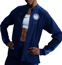 Nike: Голубая куртка 