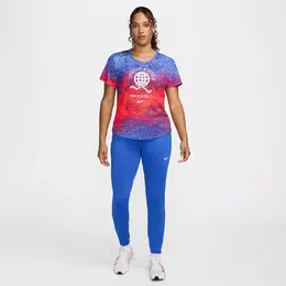 Nike: Яркая футболка  Dri FIT