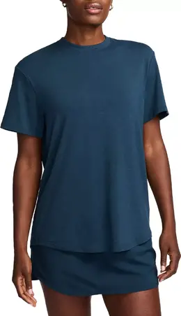 Nike: Синяя футболка  Dri FIT