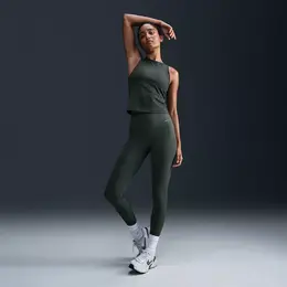 Nike: Зелёные легинсы 