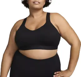 Nike: Чёрный бюстгальтер 