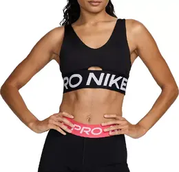 Nike: Чёрный бюстгальтер 