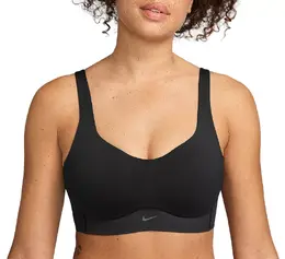 Nike: Чёрный бюстгальтер 