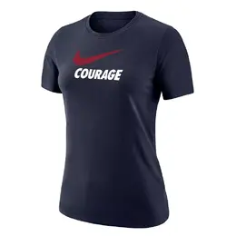 Nike: Тёмная футболка  Swoosh