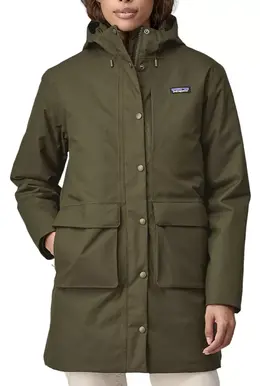 Patagonia: Зелёный пуховик 