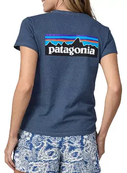 Patagonia: Голубая футболка 