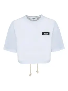 MSGM: Белая футболка 