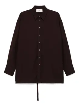 AMI Paris: Рубашка с разрезом 