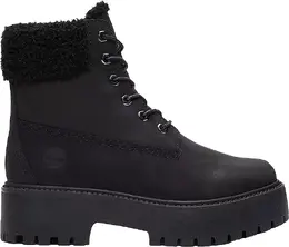 Timberland: Чёрные ботинки 