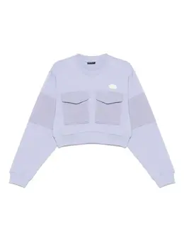 The North Face: Фиолетовый свитшот 