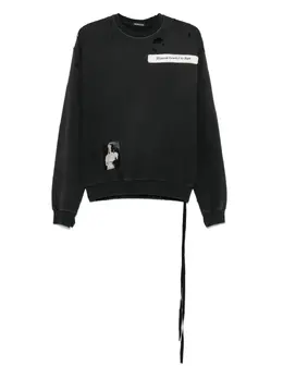 Ann Demeulemeester: Чёрный свитшот 