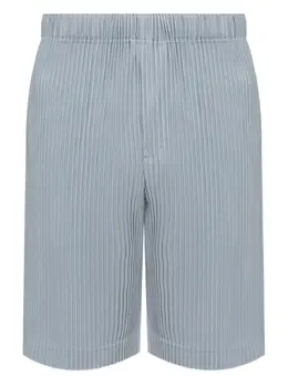 Homme Plissé Issey Miyake: Голубые шорты 