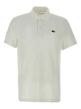 Lacoste: Белое поло 